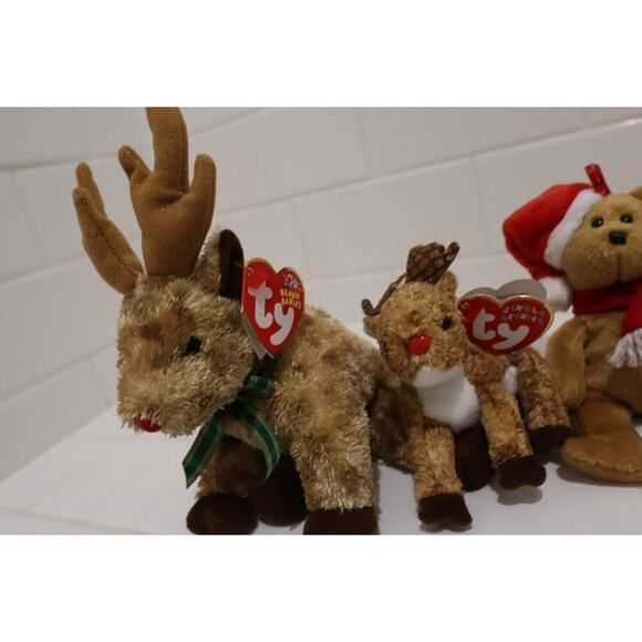 Ty Beanie Babies Jingle Beanies Christmas Teanie Beanies - Picture 2 of 9